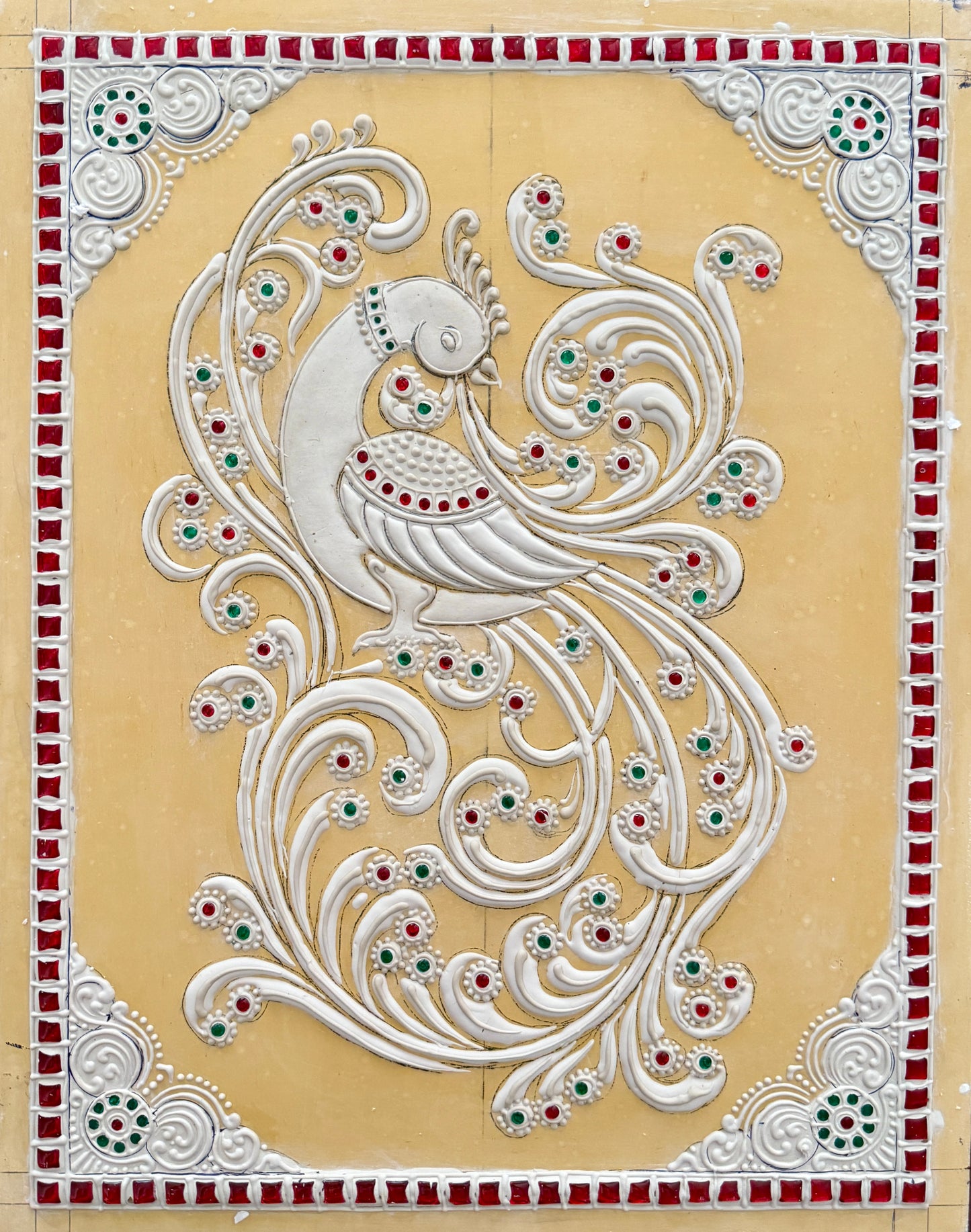Peacock Muck board 11x14”