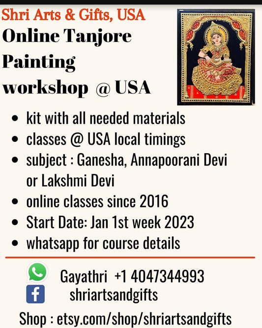 Tanjore painting course