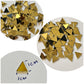 500 pieces Multi shape Gold craft glass mirrors