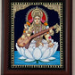 Lotus Saraswathi Devi Devi gift Tanjore painting