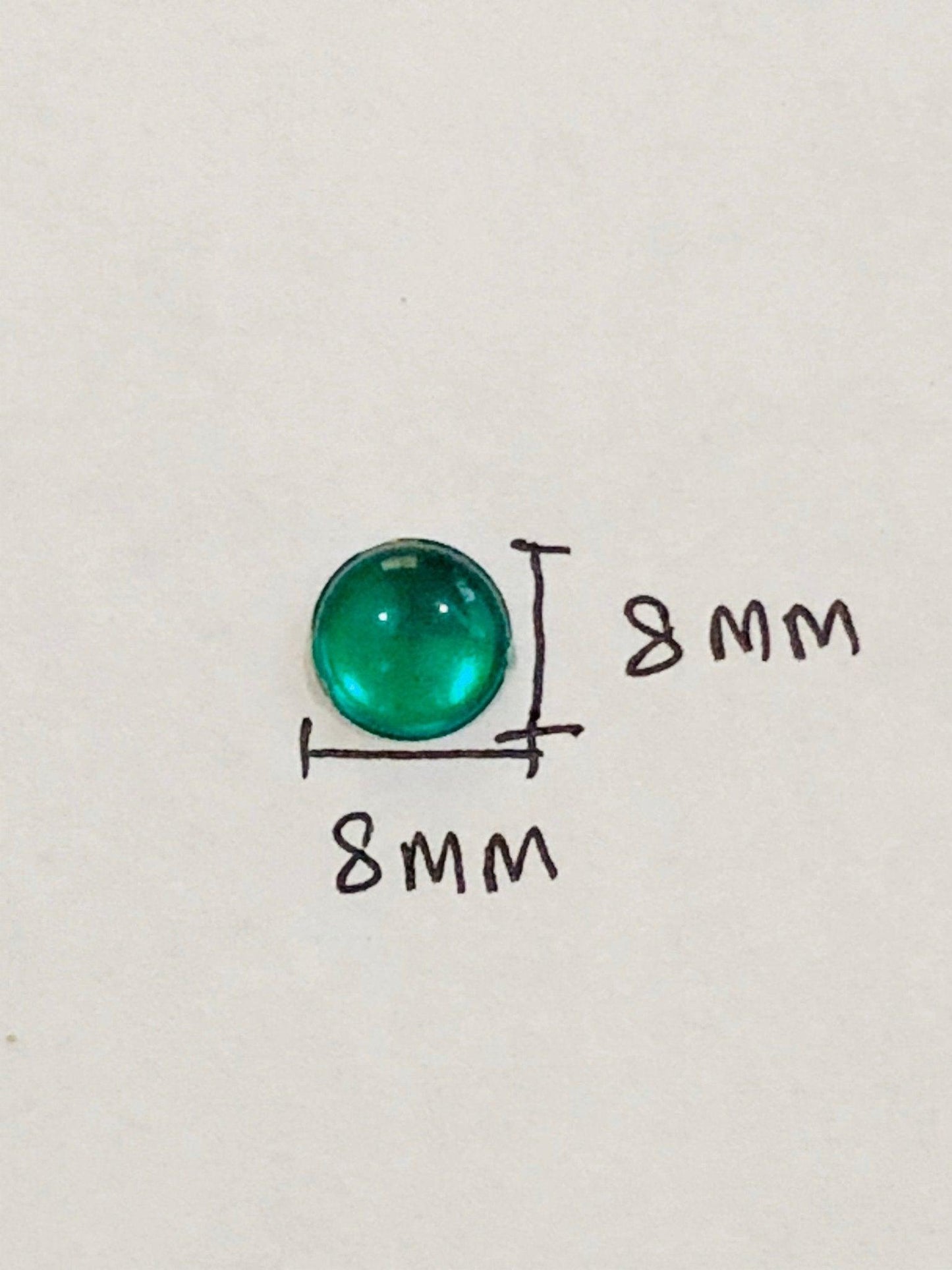 300 pack 8 MM Round Kundan Stones - Shri Arts & Gifts