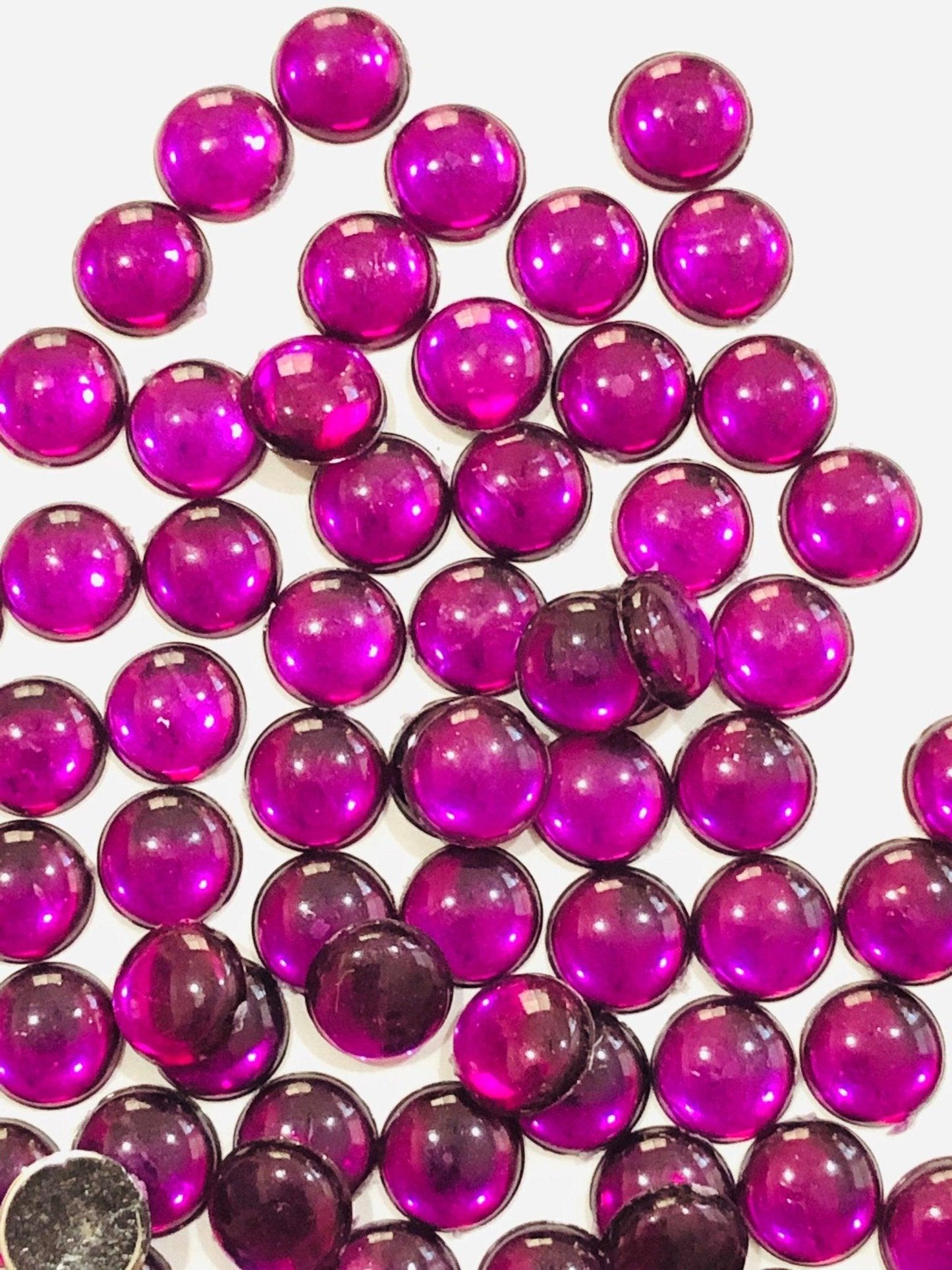 300 pack 8 MM Round Kundan Stones - Shri Arts & Gifts