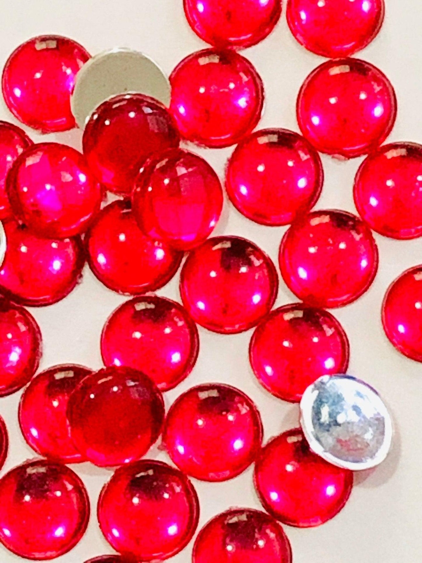300 pack 8 MM Round Kundan Stones - Shri Arts & Gifts