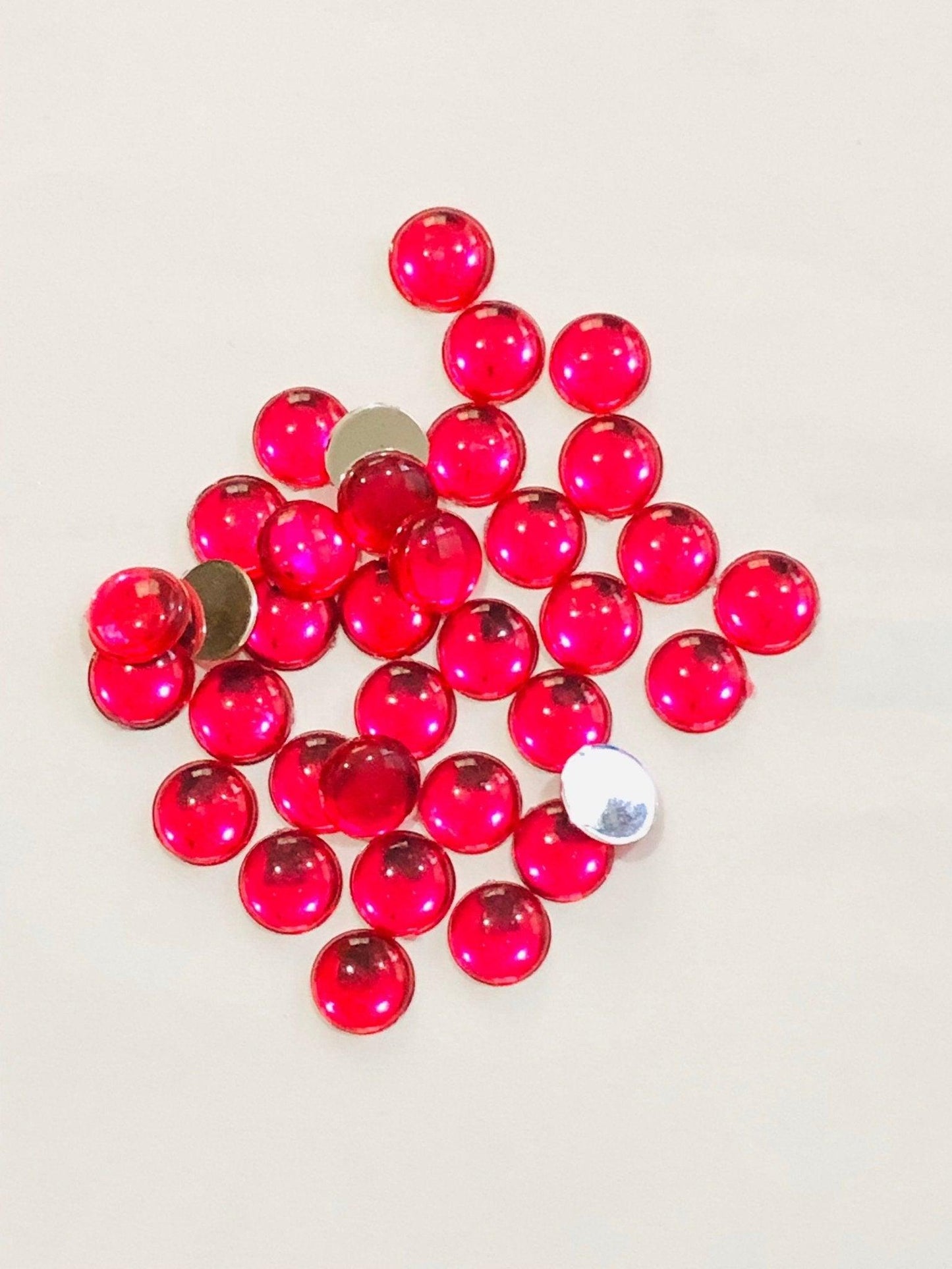 300 pack 8 MM Round Kundan Stones - Shri Arts & Gifts