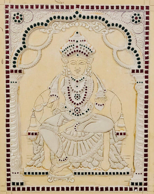 Annapoorani Devi Muck board 11x14” - Shri Arts & Gifts