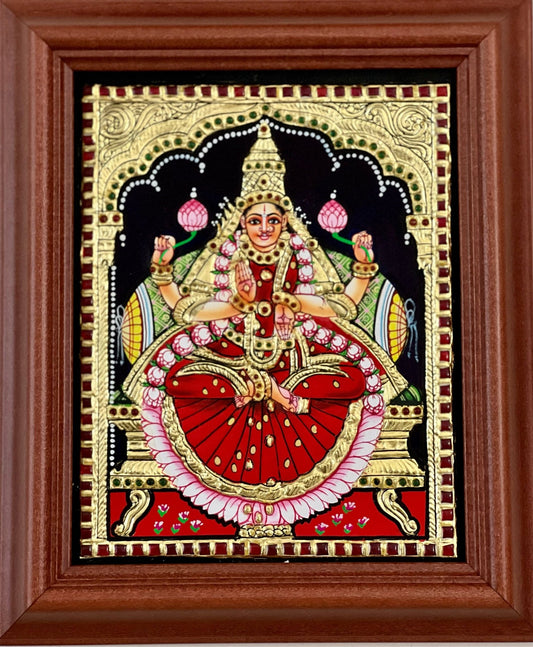 Dhanalakshmi Devi gift Tanjore painting - Shri Arts & Gifts