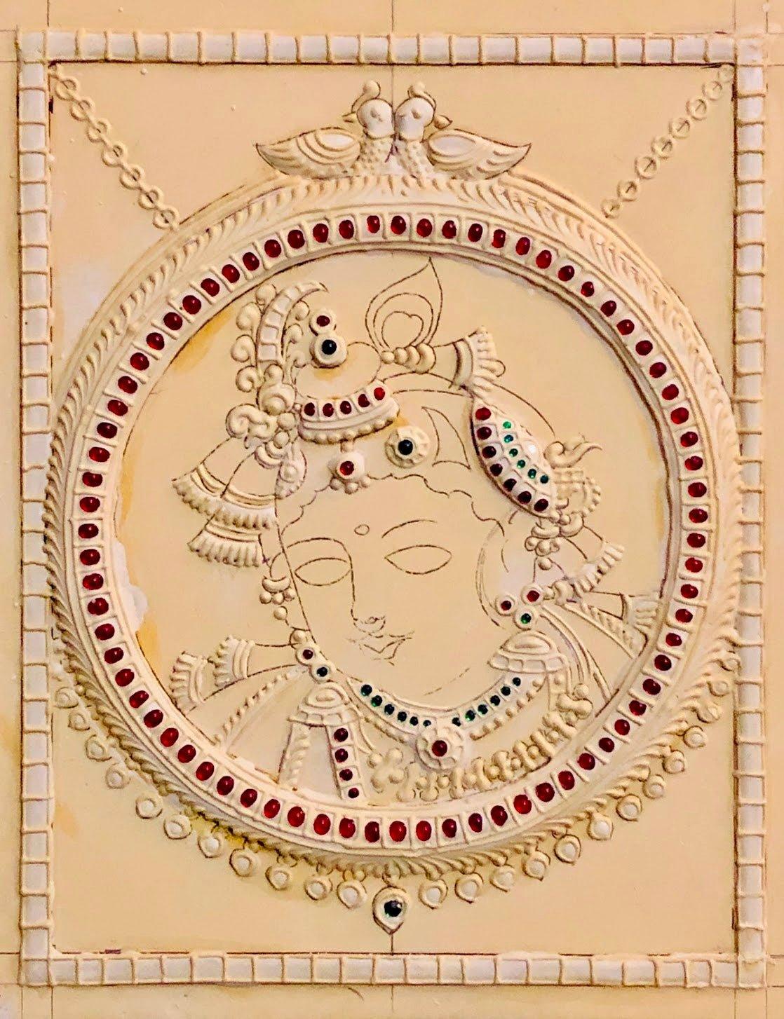 Dollar Krishna Muck board 8x10 - Shri Arts & Gifts