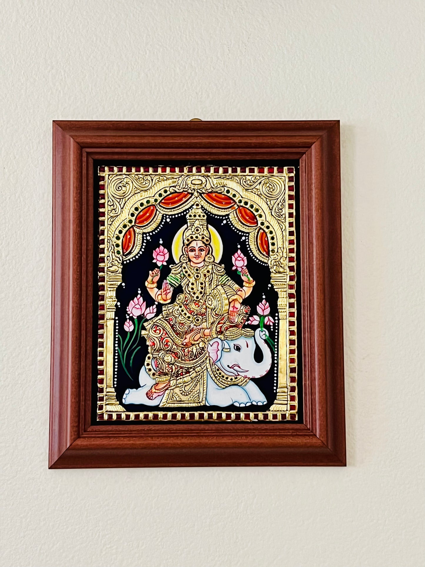 Dhanalakshmi Devi gift Tanjore painting