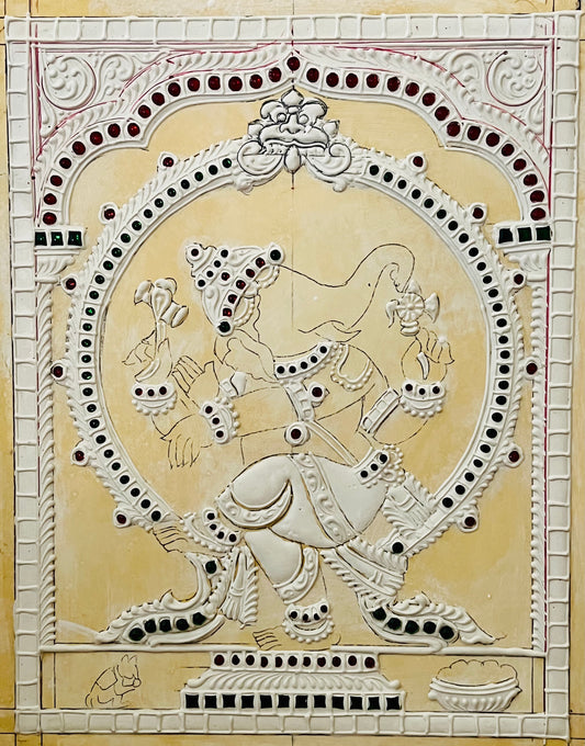 Dancing Ganesha Muck board 8x10