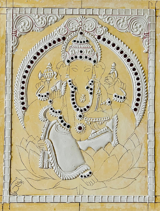 Lotus Ganesha Muck board 8x10