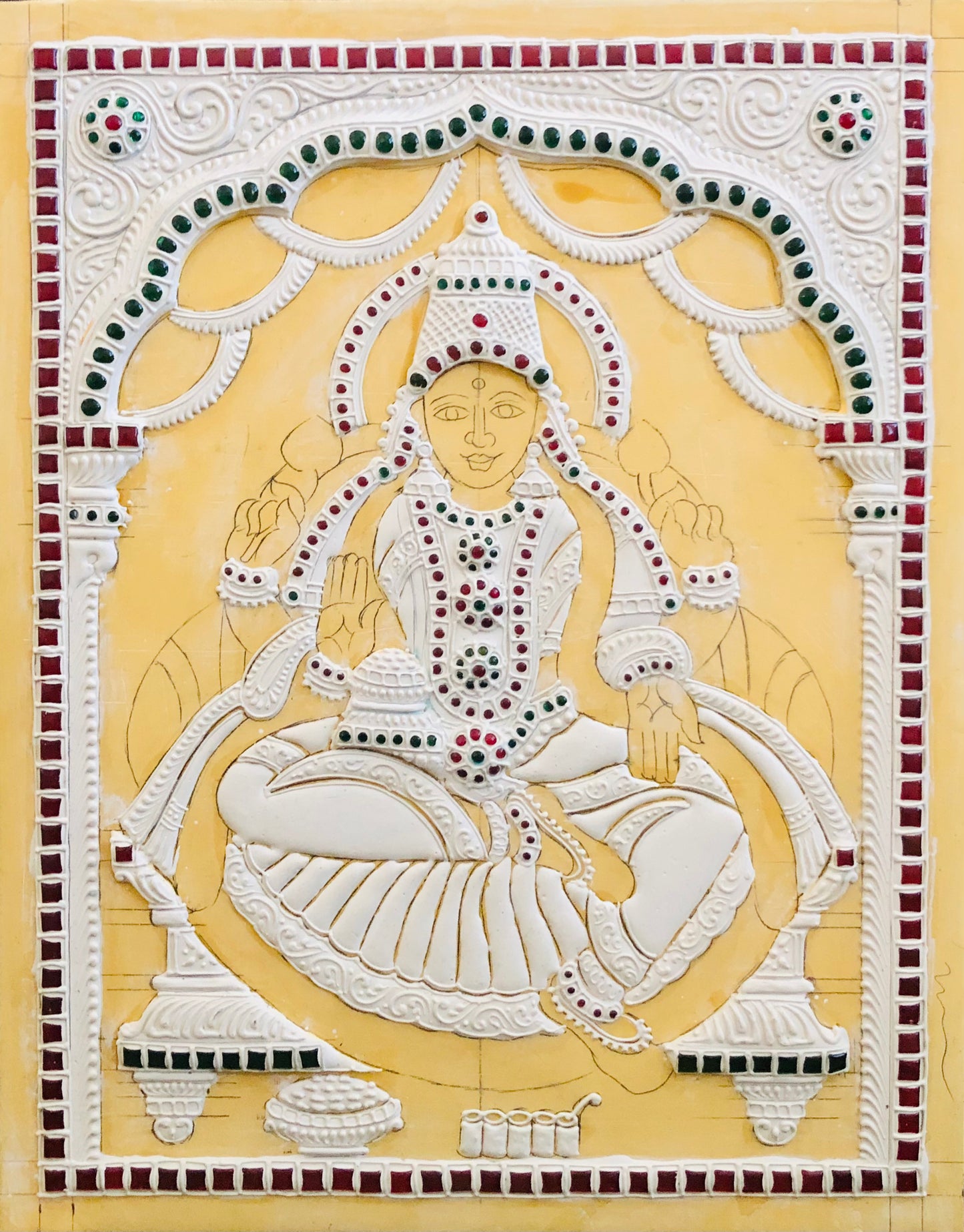 Dhanalakshmi Devi Muck board 11x14”
