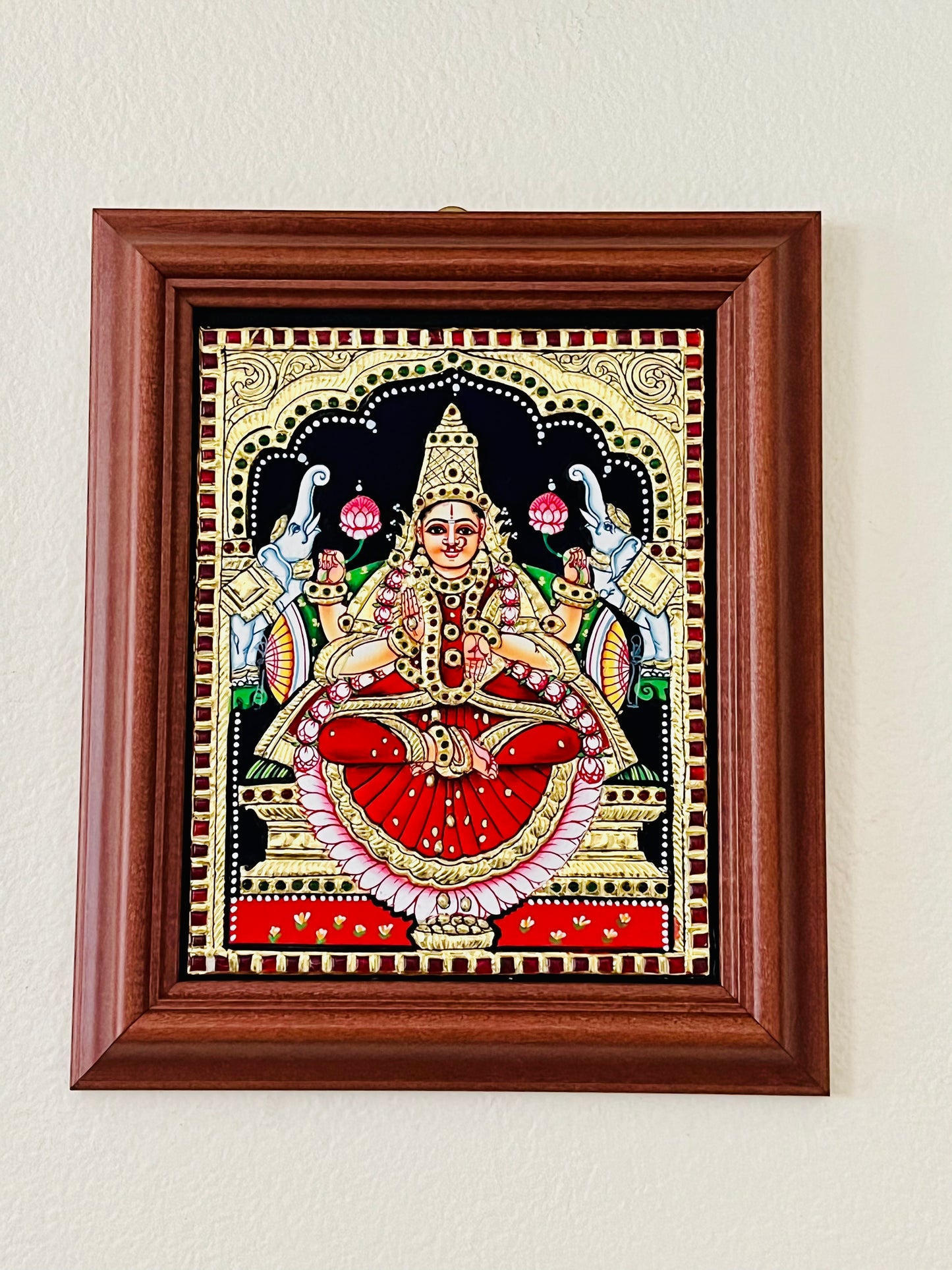 Gajalakshmi Devi gift Tanjore painting