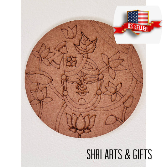 Premarked MDF base for DIY art projects - mdf art, acrylic painting shipped from USA - Shri Arts & Gifts
