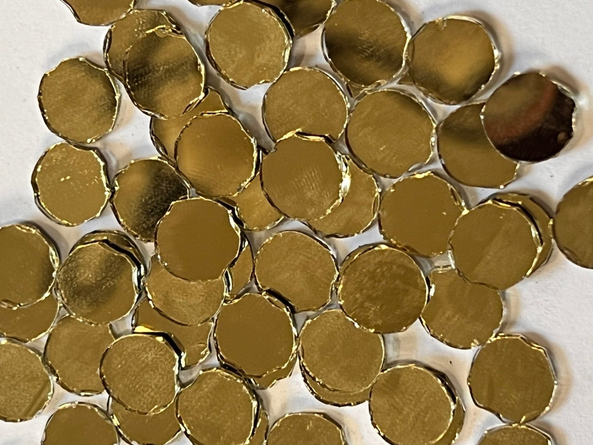 Round Gold craft mirrors - Shri Arts & Gifts