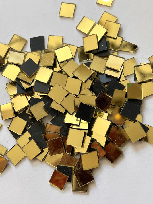 Square Gold glass mirrors - Shri Arts & Gifts