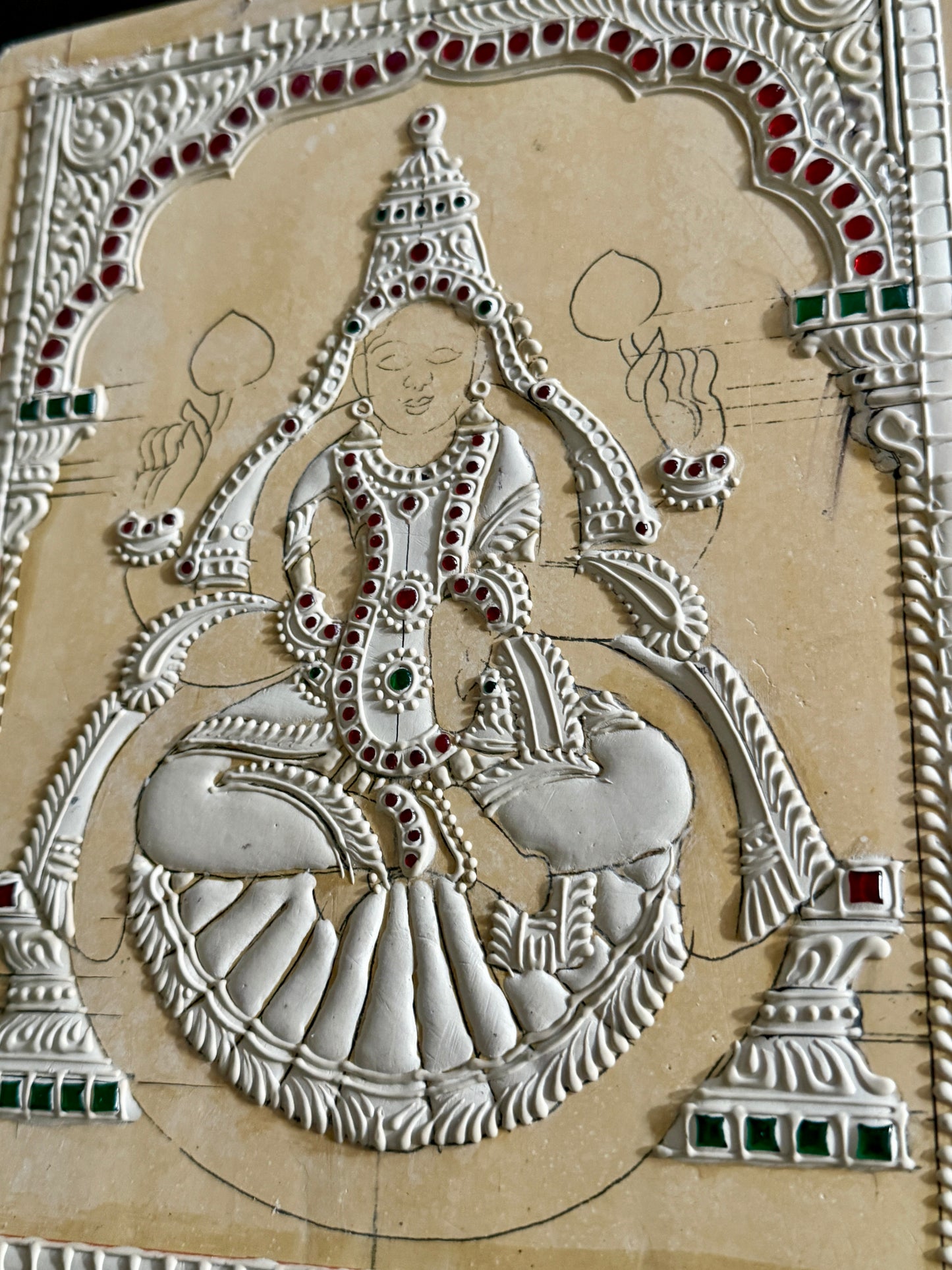 Dhanalakshmi Devi Muck board 8x10