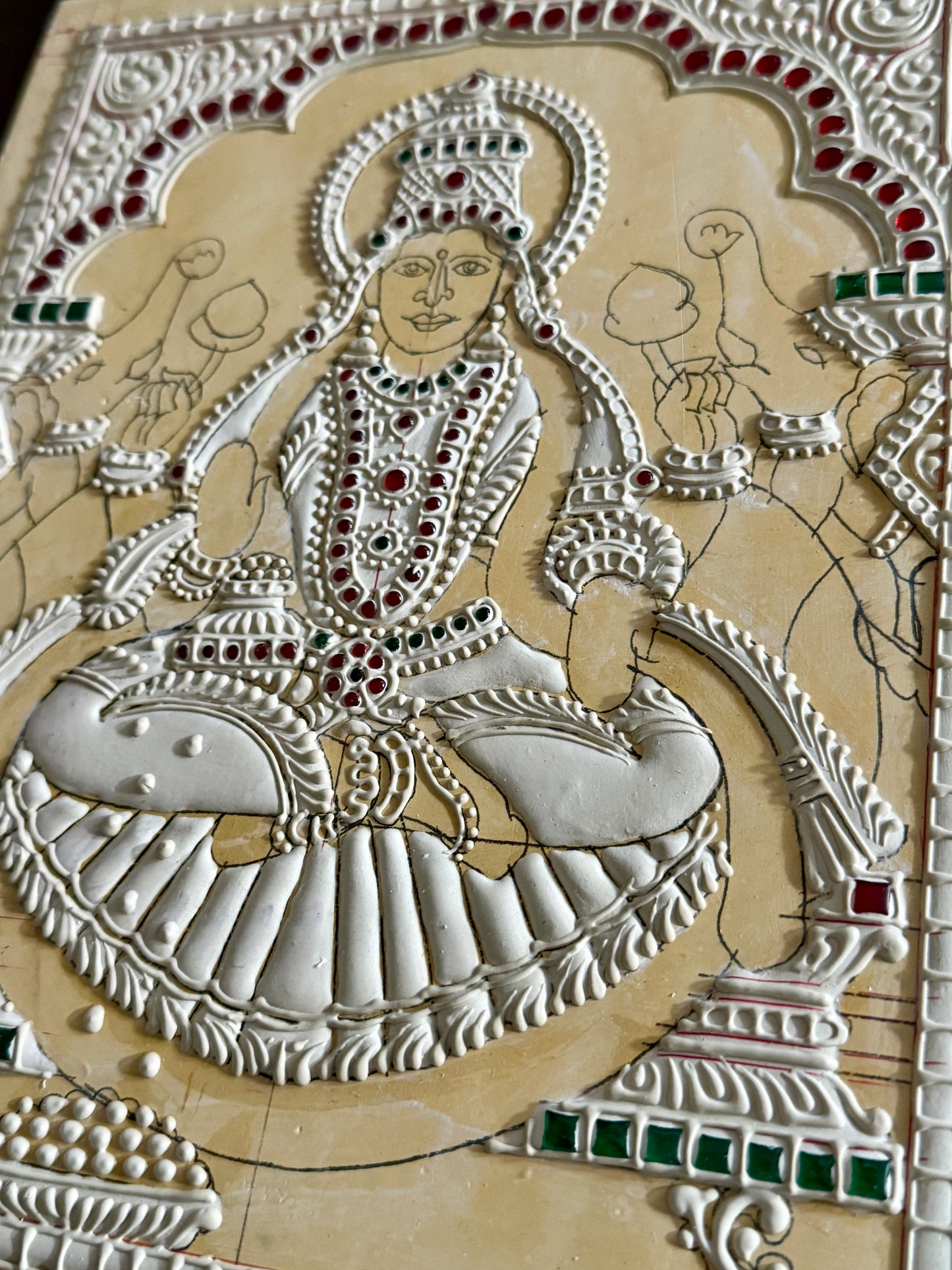 Gajalakshmi Devi Muck board 8x10