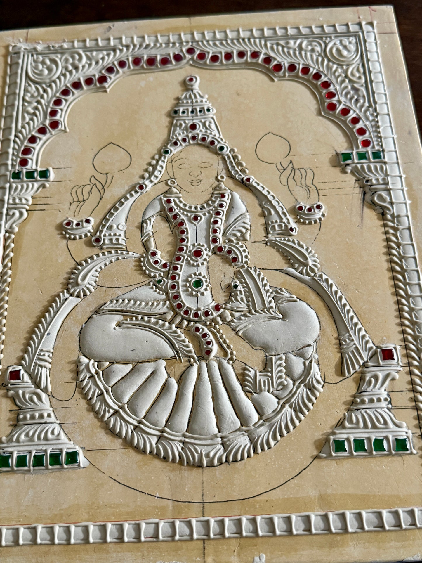 Dhanalakshmi Devi Muck board 8x10