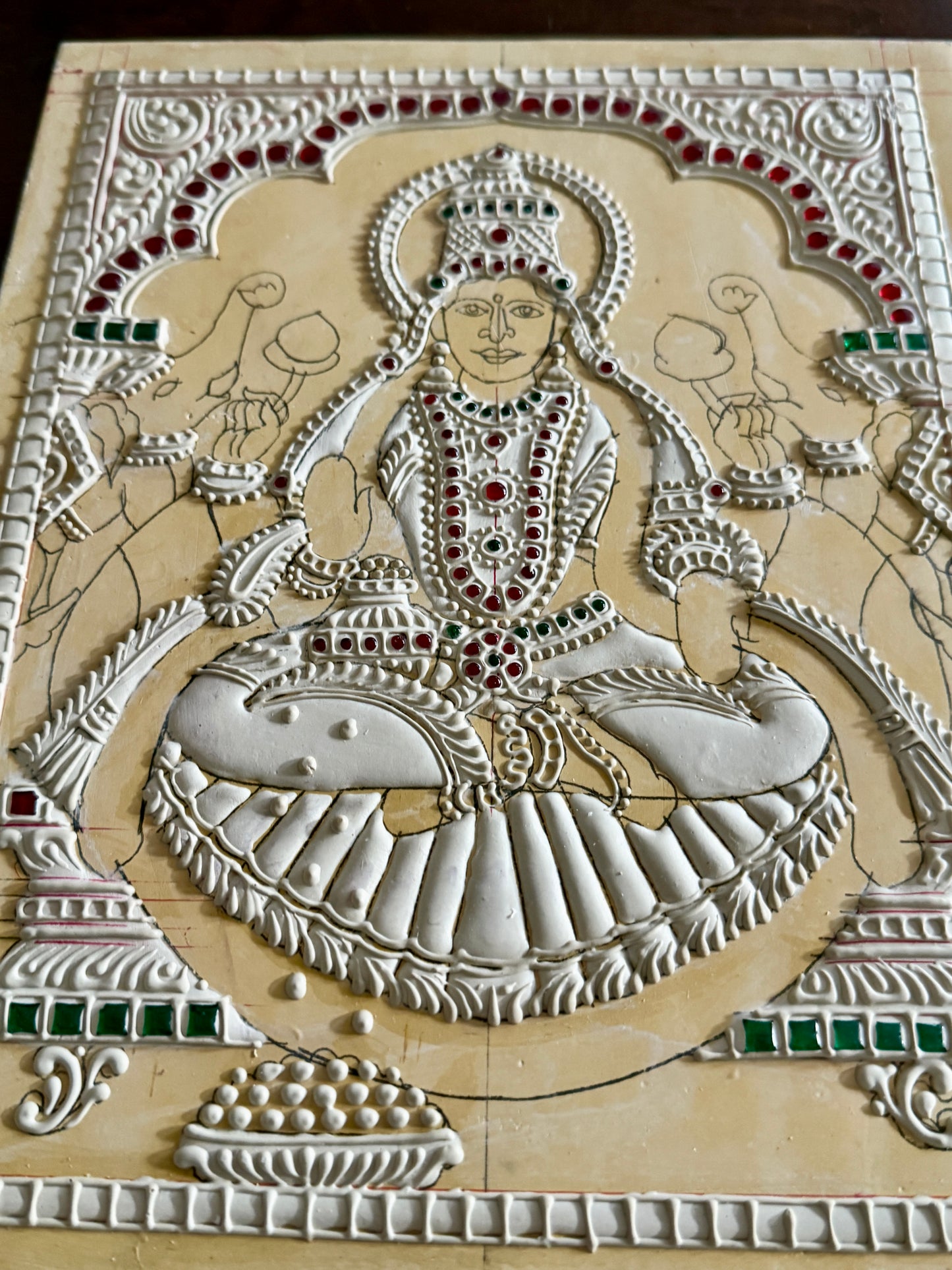 Gajalakshmi Devi Muck board 8x10