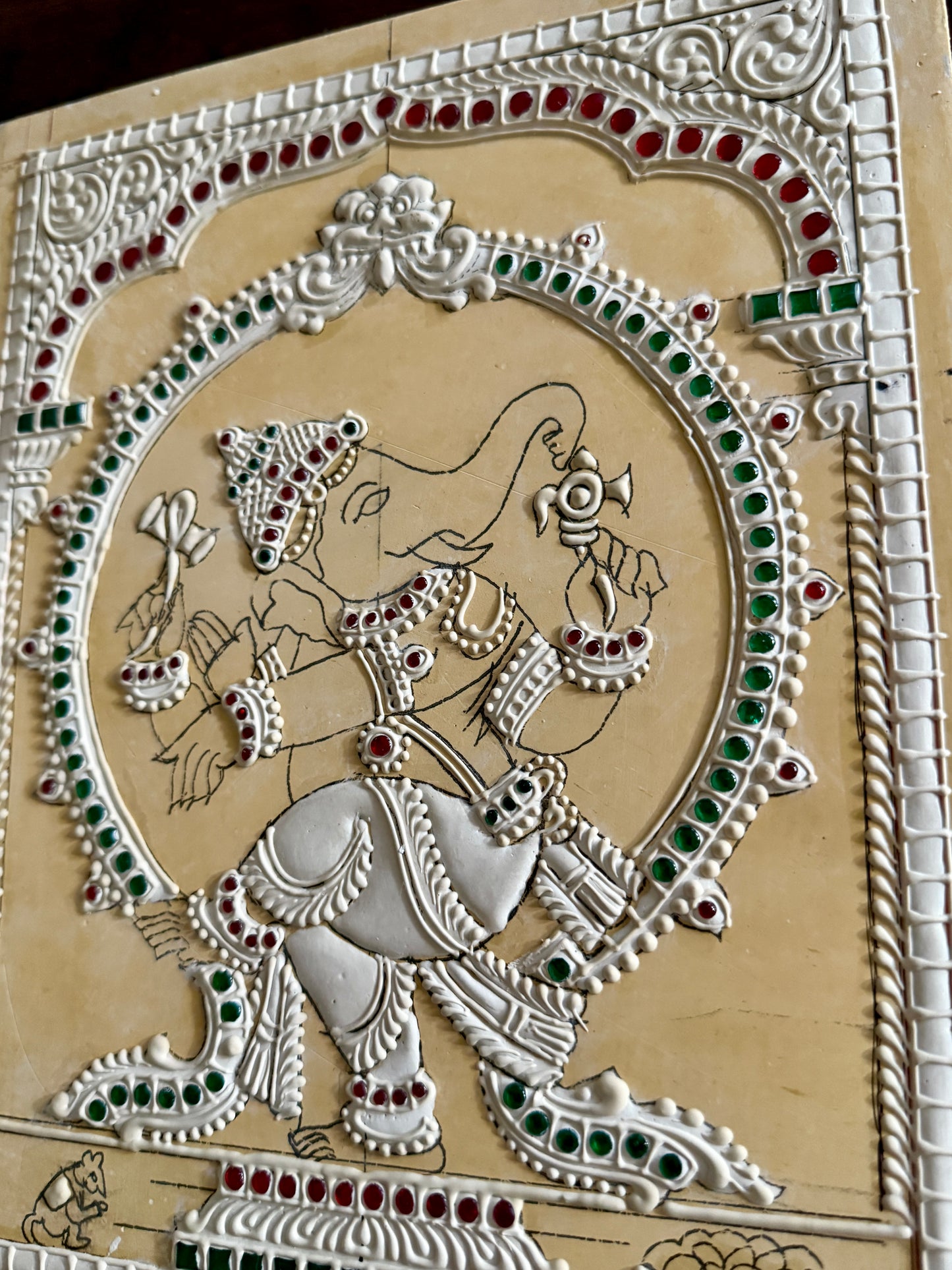 Dancing Ganesha Muck board 8x10