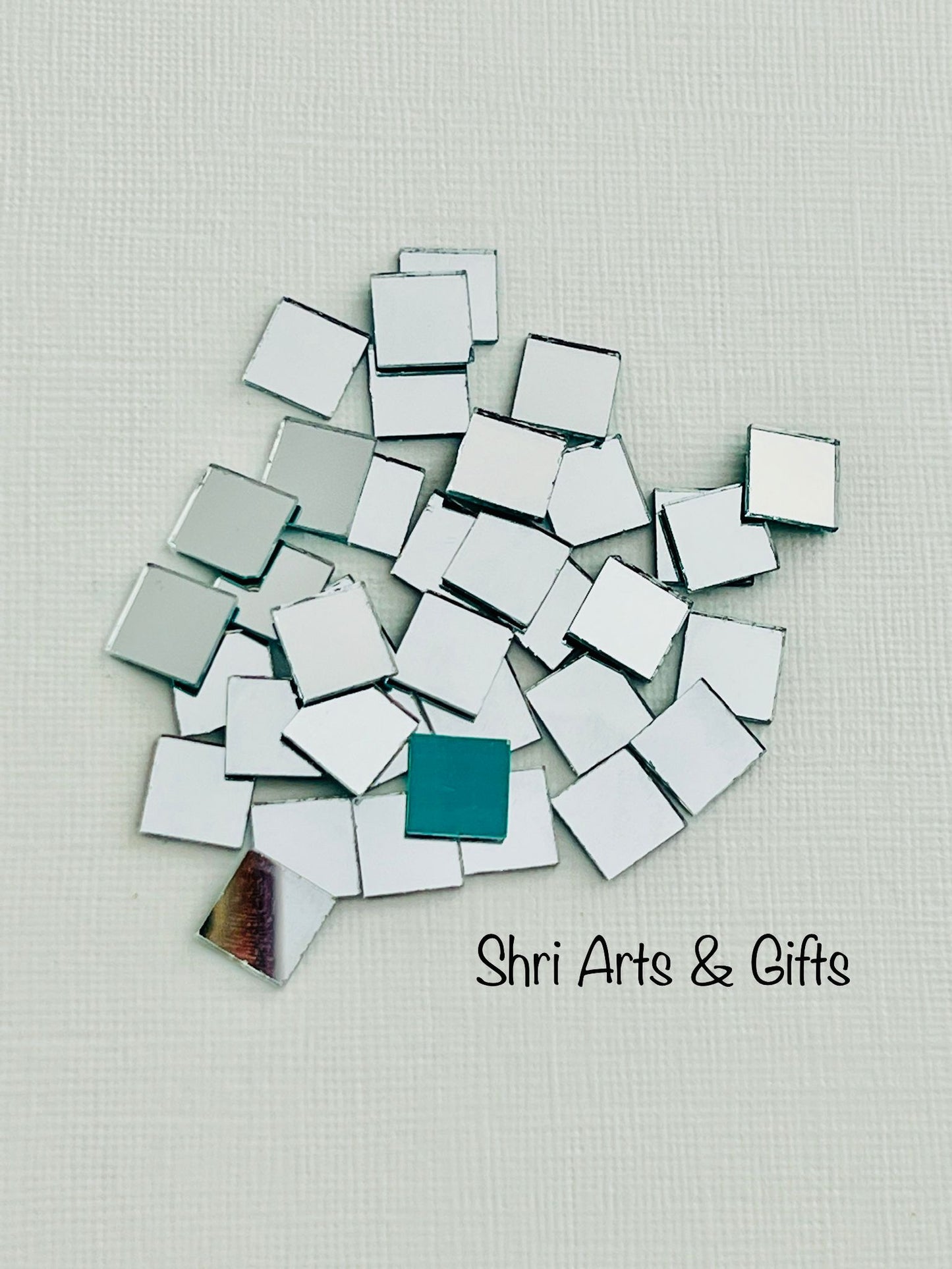 Square craft mirrors 200 pcs mixed shape