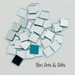 Square craft mirrors 200 pcs mixed shape