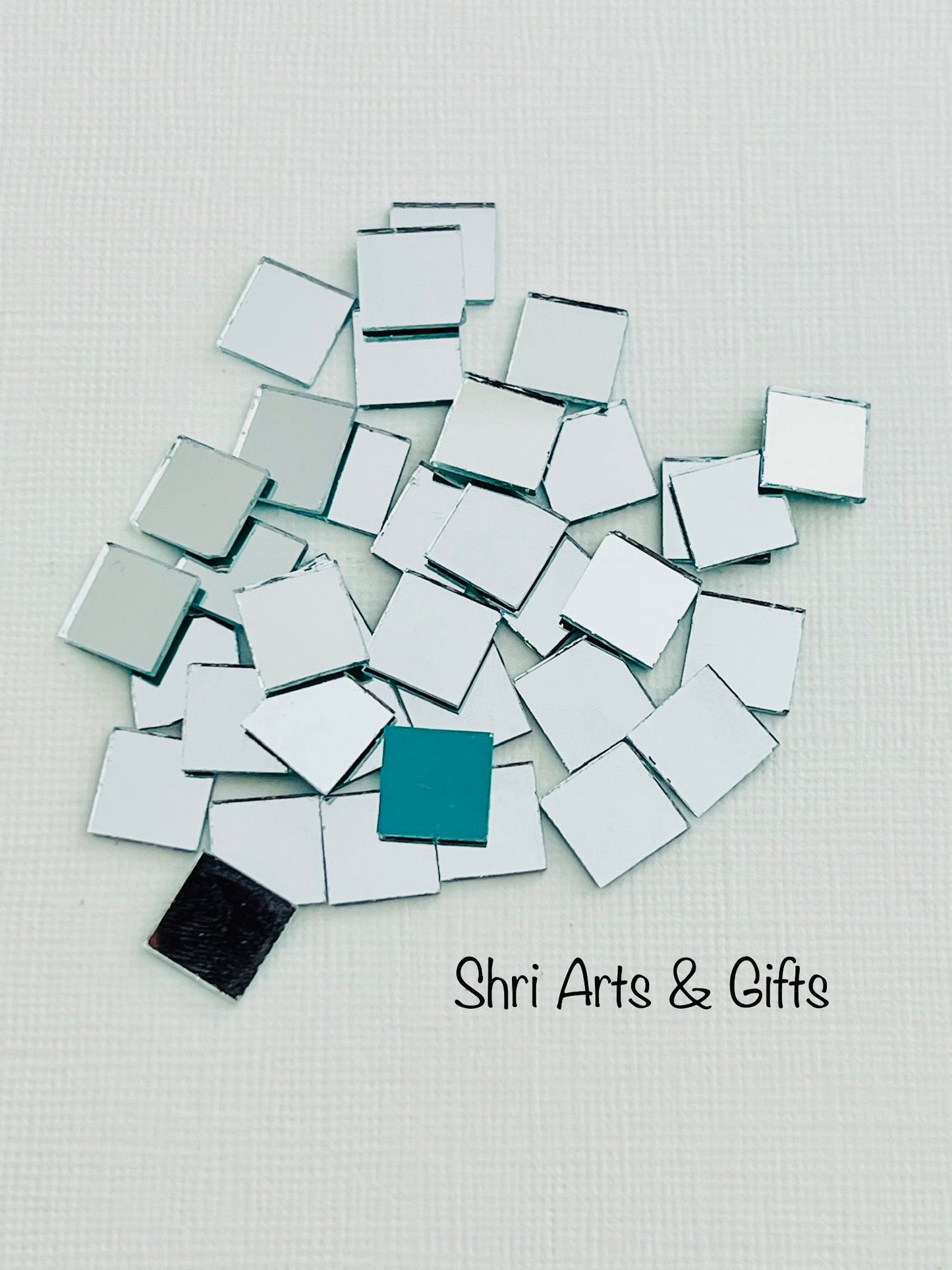 Square craft mirrors 200 pcs mixed shape