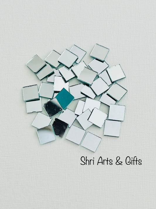 Square craft mirrors 200 pcs mixed shape
