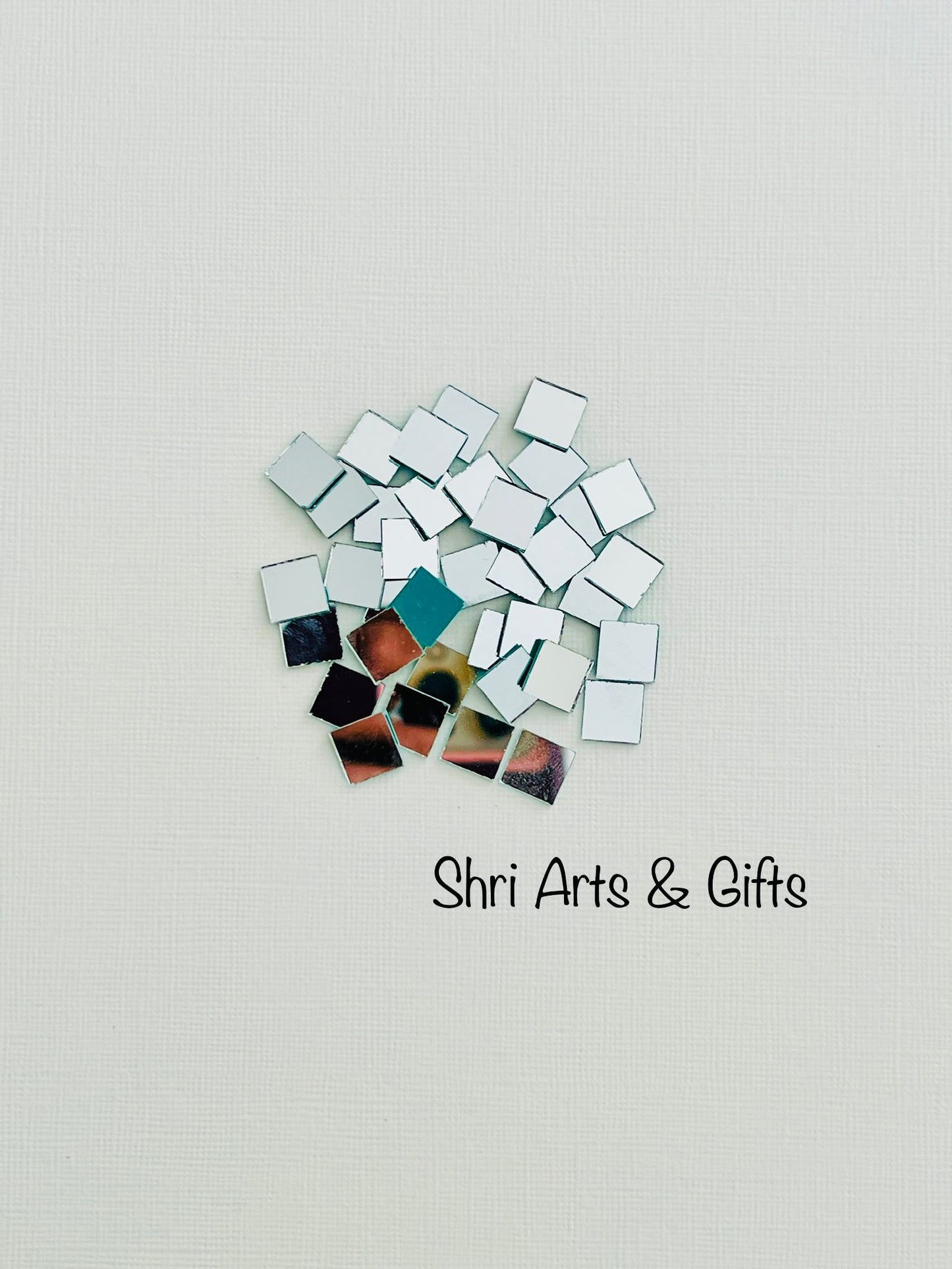 Square craft mirrors 200 pcs mixed shape