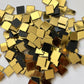 500 pieces Multi shape Gold craft glass mirrors