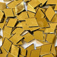 500 pieces Multi shape Gold craft glass mirrors