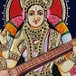 Lotus Saraswathi Devi Devi gift Tanjore painting