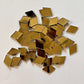 400 pieces Multi shape Gold craft glass mirrors