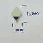 200 pcs Rhombus craft mirrors mixed sizes