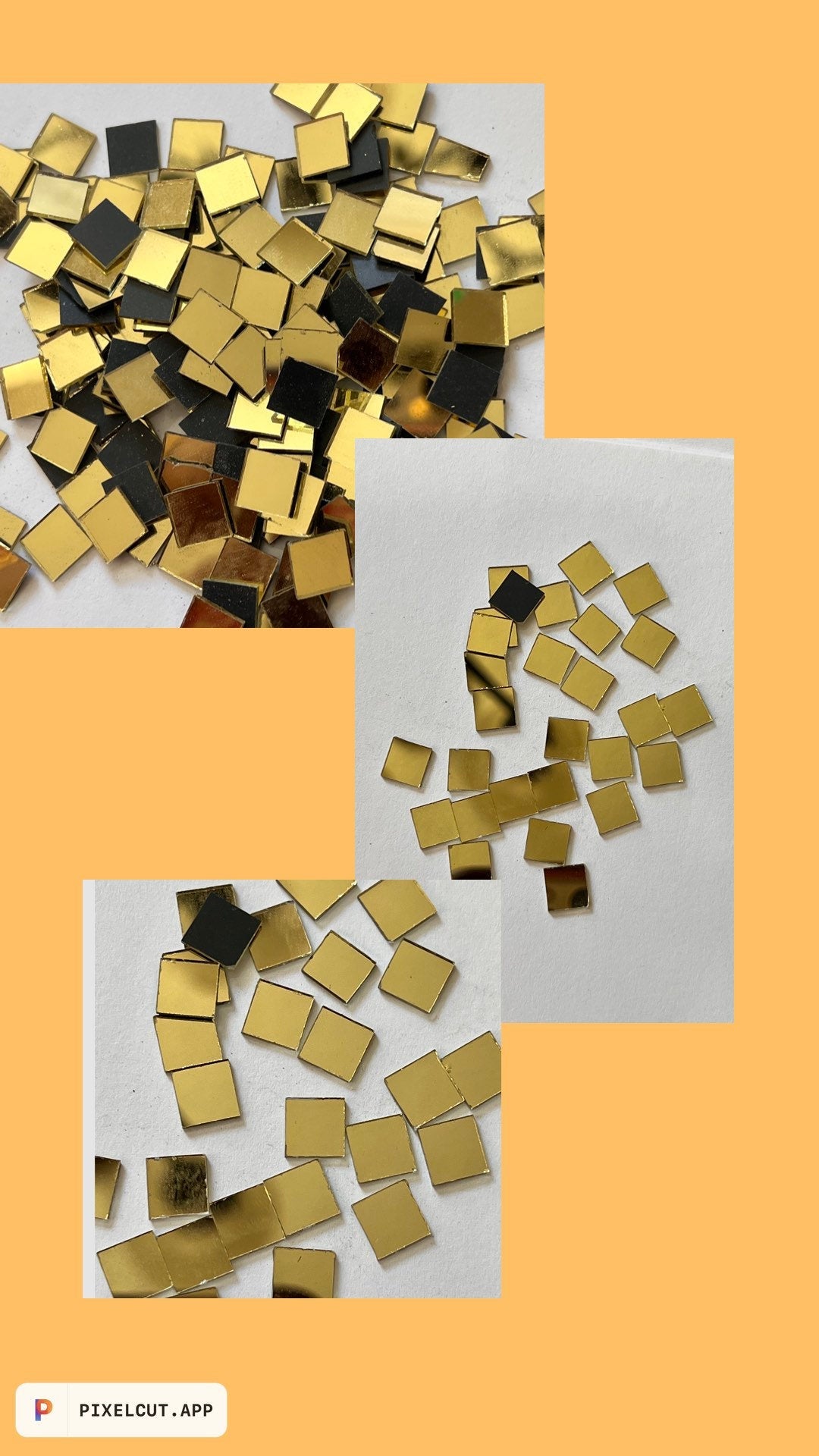 Square Gold glass mirrors - Shri Arts & Gifts