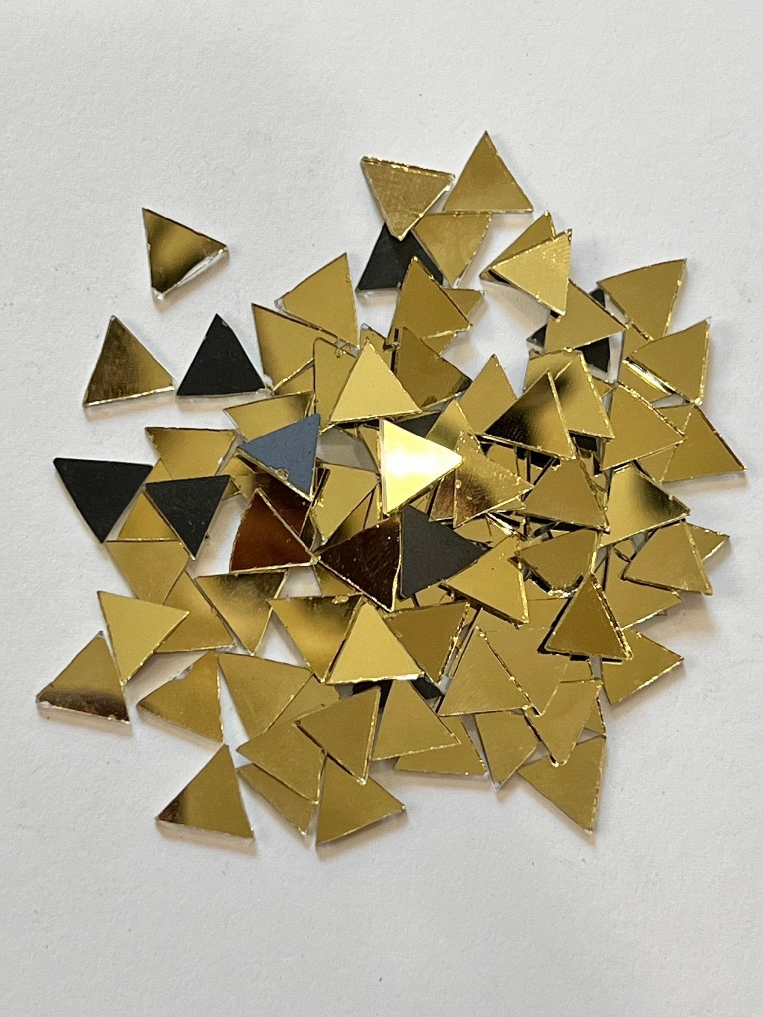 Triangle Gold craft mirrors - Shri Arts & Gifts