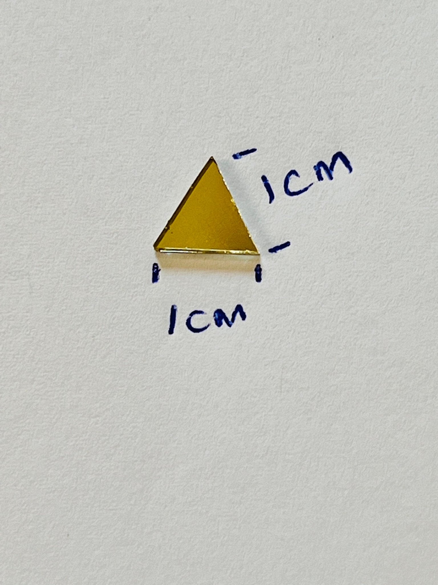 Triangle Gold craft mirrors - Shri Arts & Gifts