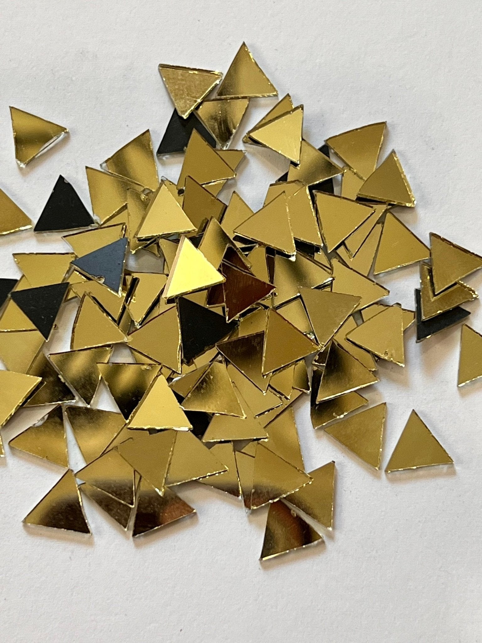 Triangle Gold craft mirrors - Shri Arts & Gifts
